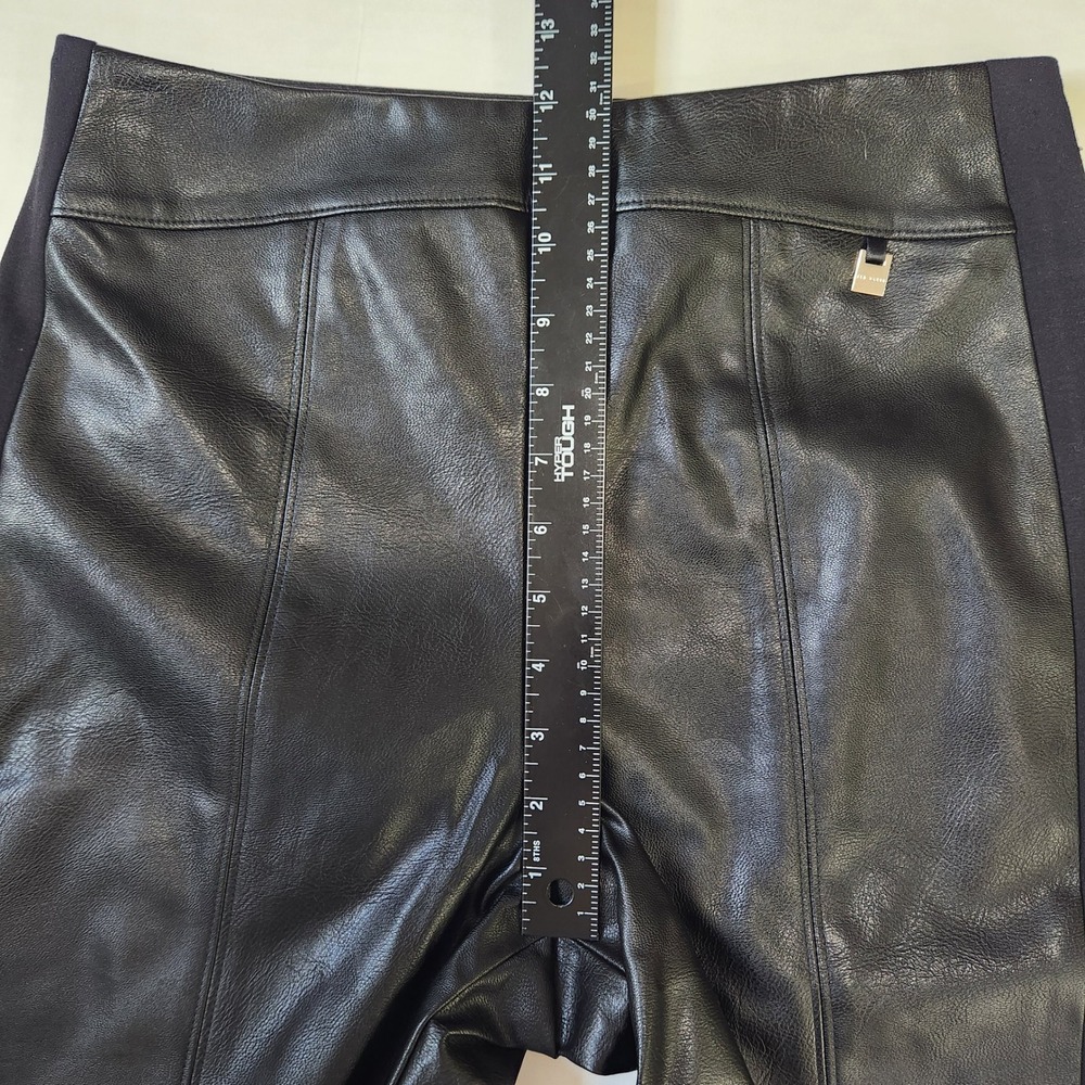 Ted Baker NWT Faux Leather Legging Trousers Black High Rise Size 3 US 8 Side Zip - Picture 7 of 11
